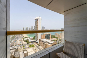 Nasma Luxury Stays - Serene Marina Views from a Modern 20th-Floor Apt